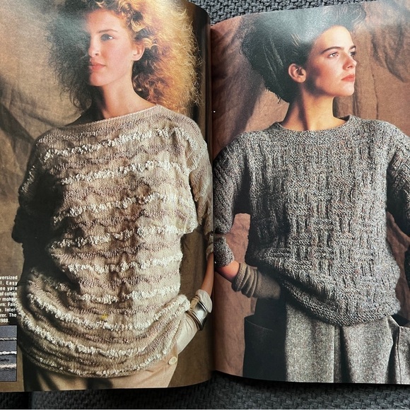 80s Vogue Knitting International Magazines Designer Knit Patterns Instructions - Picture 15 of 15